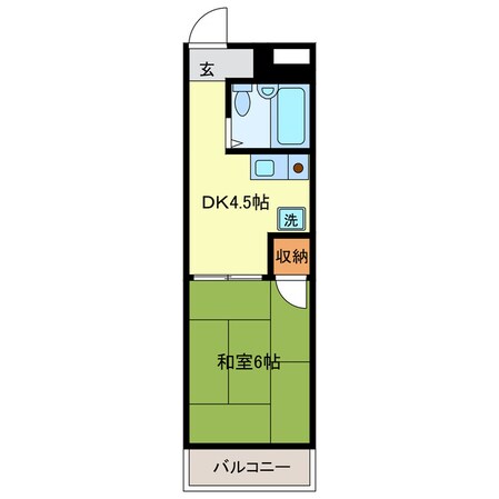 シティコザワの物件間取画像